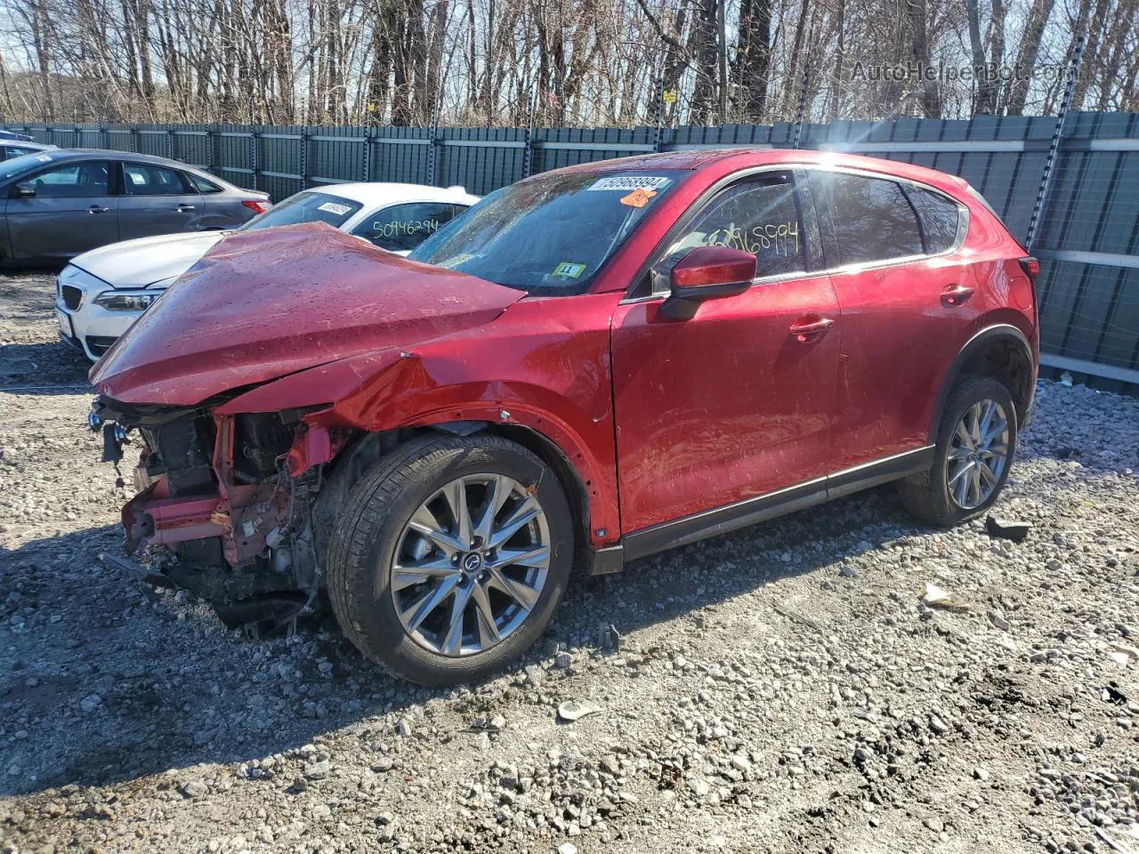 2021 Mazda Cx-5 Grand Touring Красный vin: JM3KFBDM1M0498593