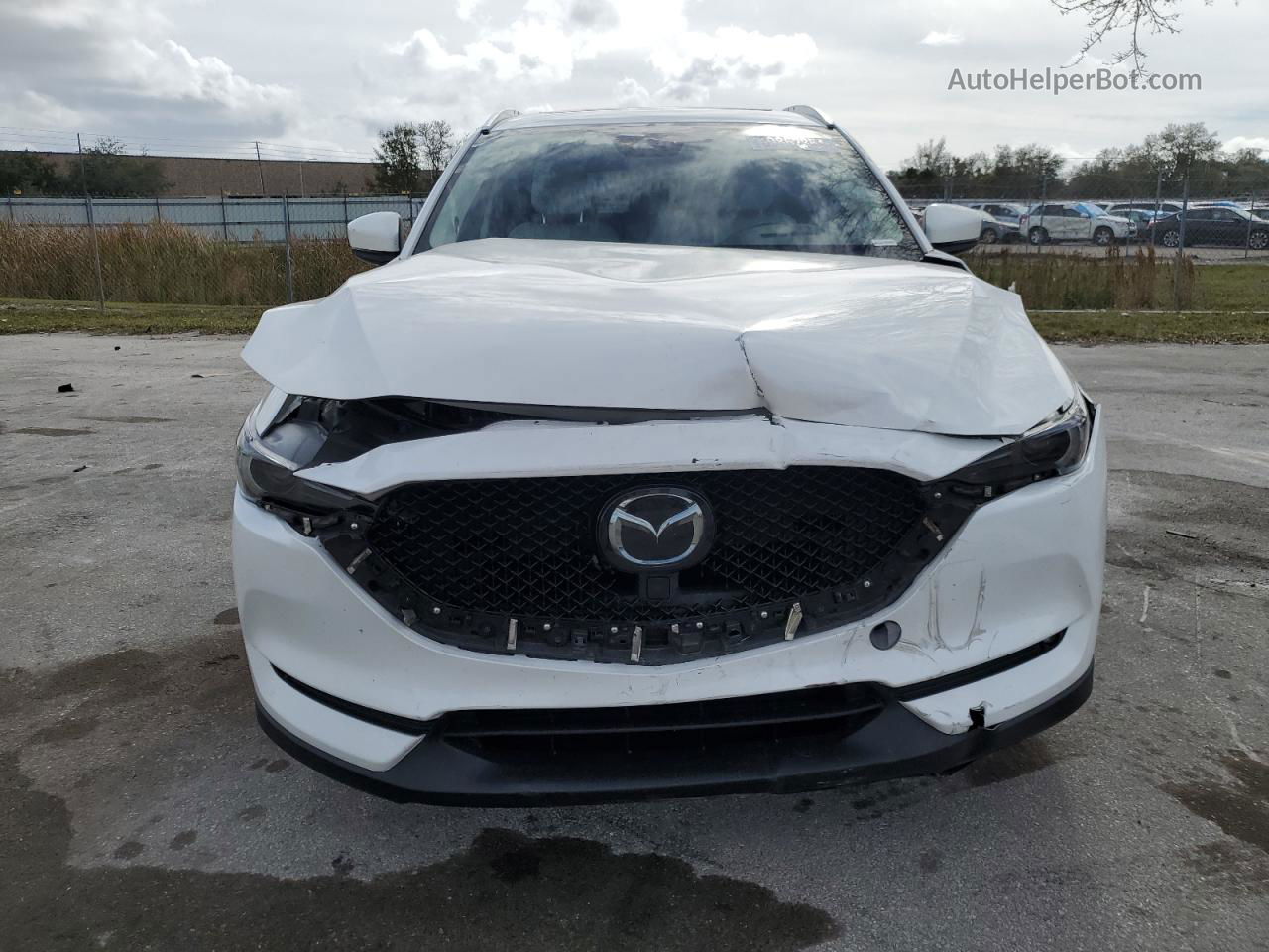 2021 Mazda Cx-5 Grand Touring White vin: JM3KFBDM1M1439103