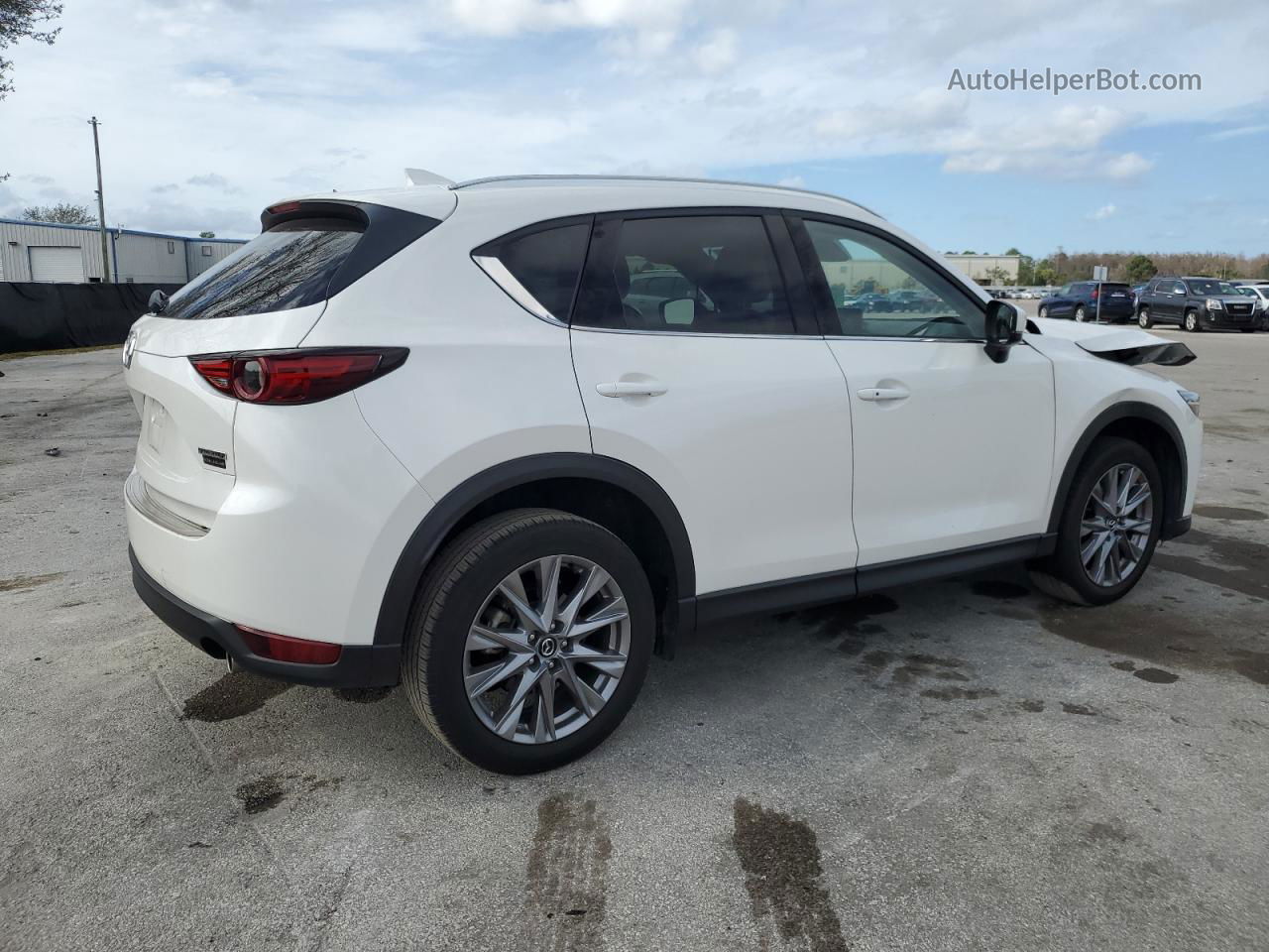 2021 Mazda Cx-5 Grand Touring White vin: JM3KFBDM1M1439103