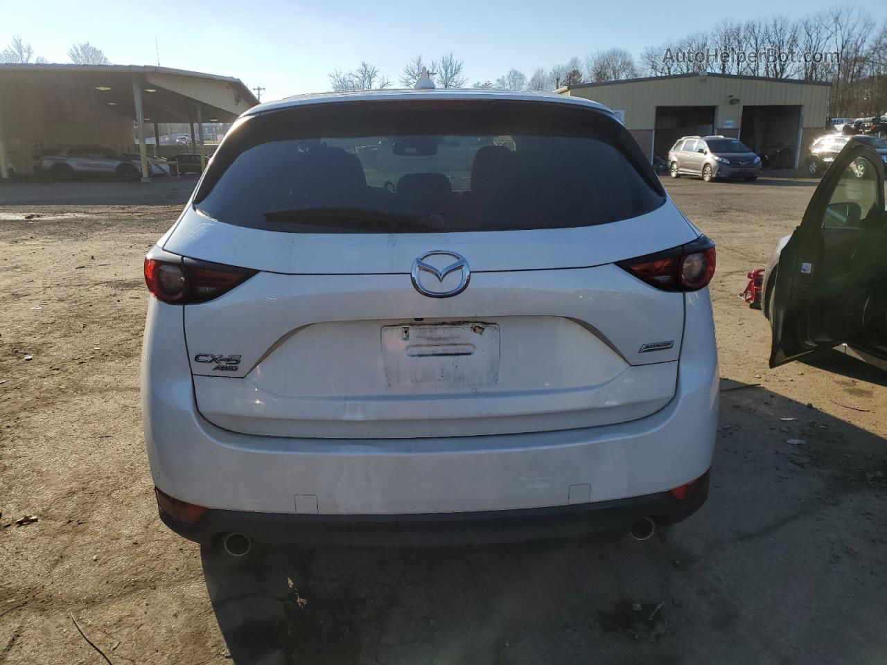 2019 Mazda Cx-5 Grand Touring White vin: JM3KFBDM2K0537009