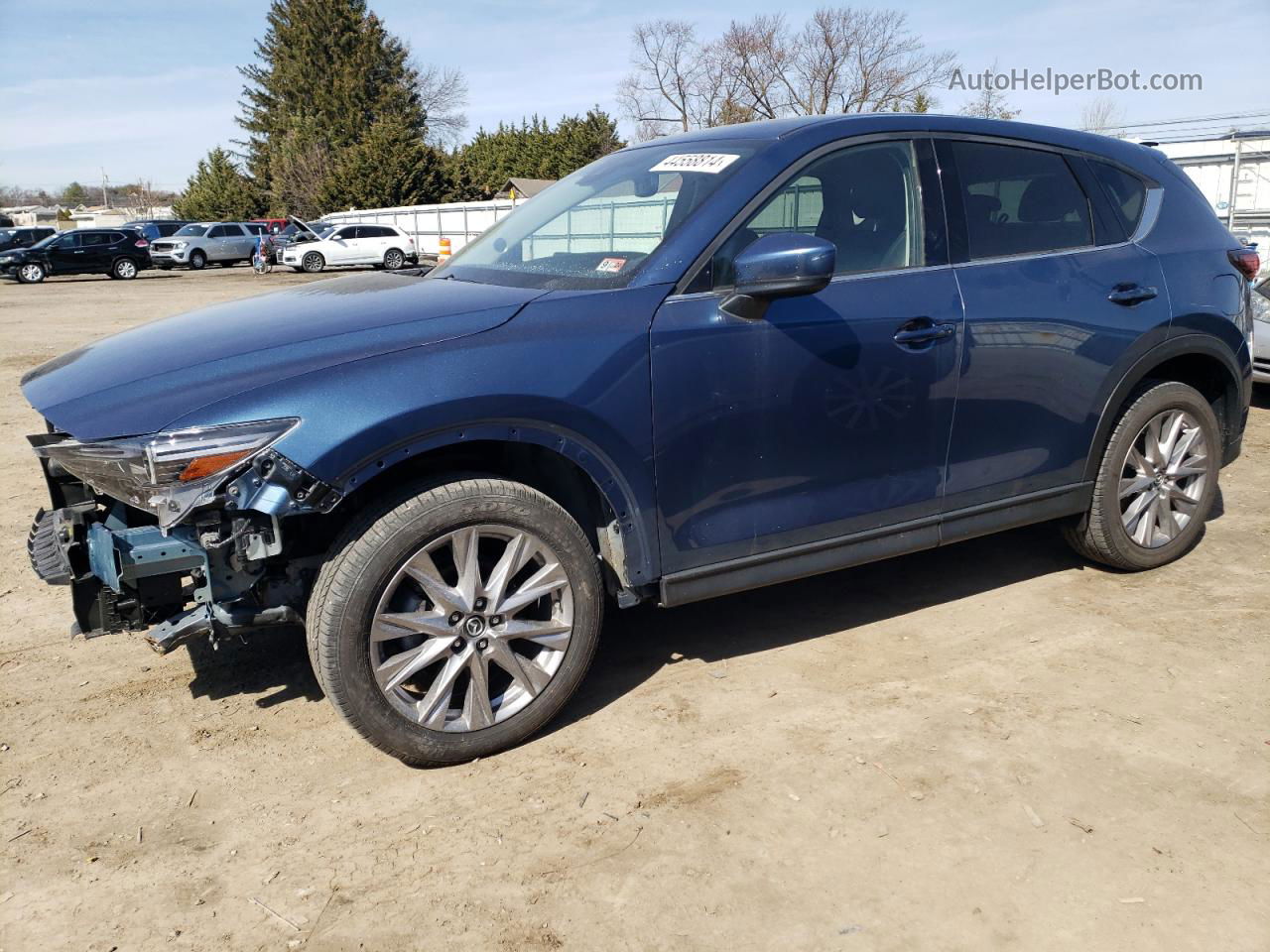 2019 Mazda Cx-5 Grand Touring Синий vin: JM3KFBDM2K0697875