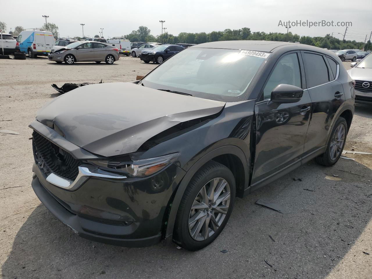 2021 Mazda Cx-5 Grand Touring Черный vin: JM3KFBDM2M1370096