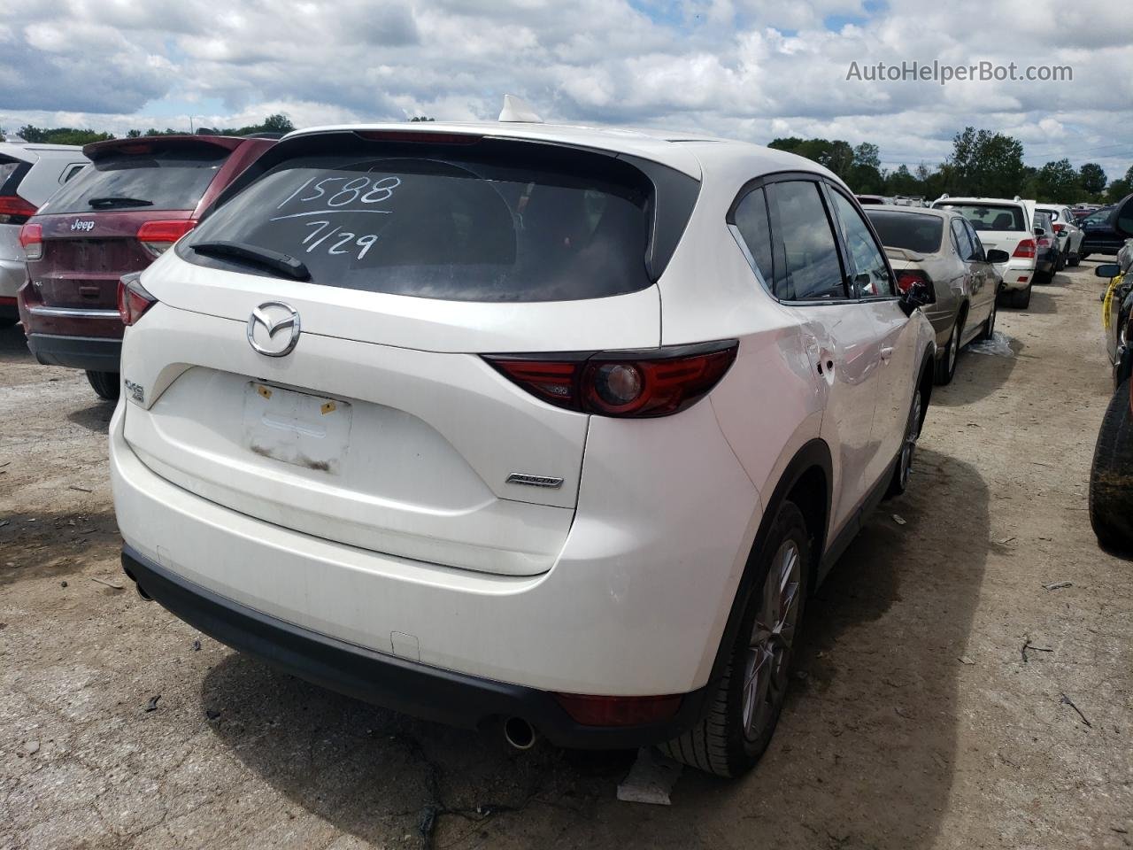 2019 Mazda Cx-5 Grand Touring White vin: JM3KFBDM3K0685444