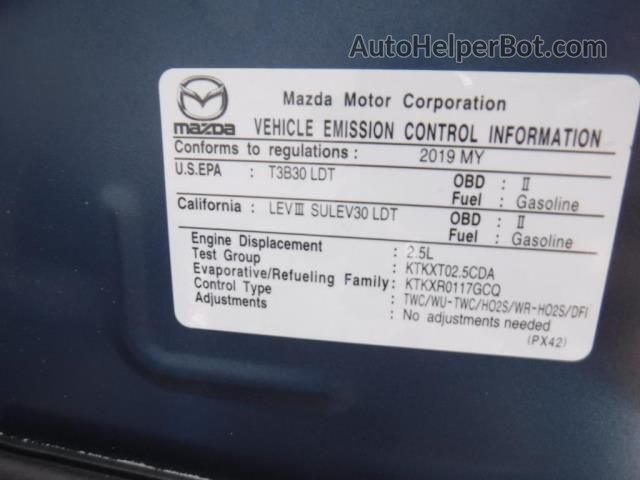 2019 Mazda Cx-5 Grand Touring Blue vin: JM3KFBDM3K1552709