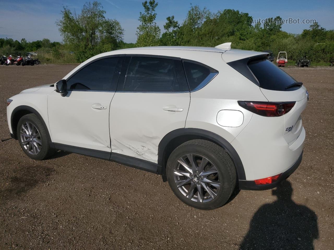 2019 Mazda Cx-5 Grand Touring White vin: JM3KFBDM4K0549534