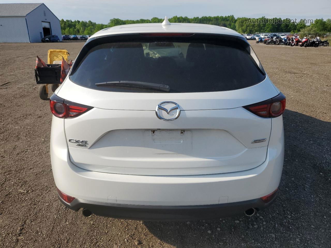 2019 Mazda Cx-5 Grand Touring White vin: JM3KFBDM4K0549534