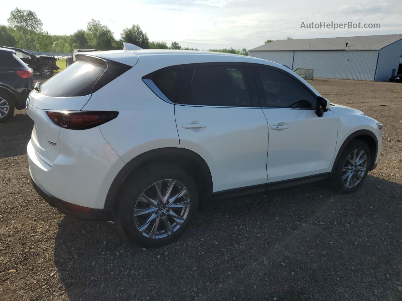 2019 Mazda Cx-5 Grand Touring White vin: JM3KFBDM4K0549534