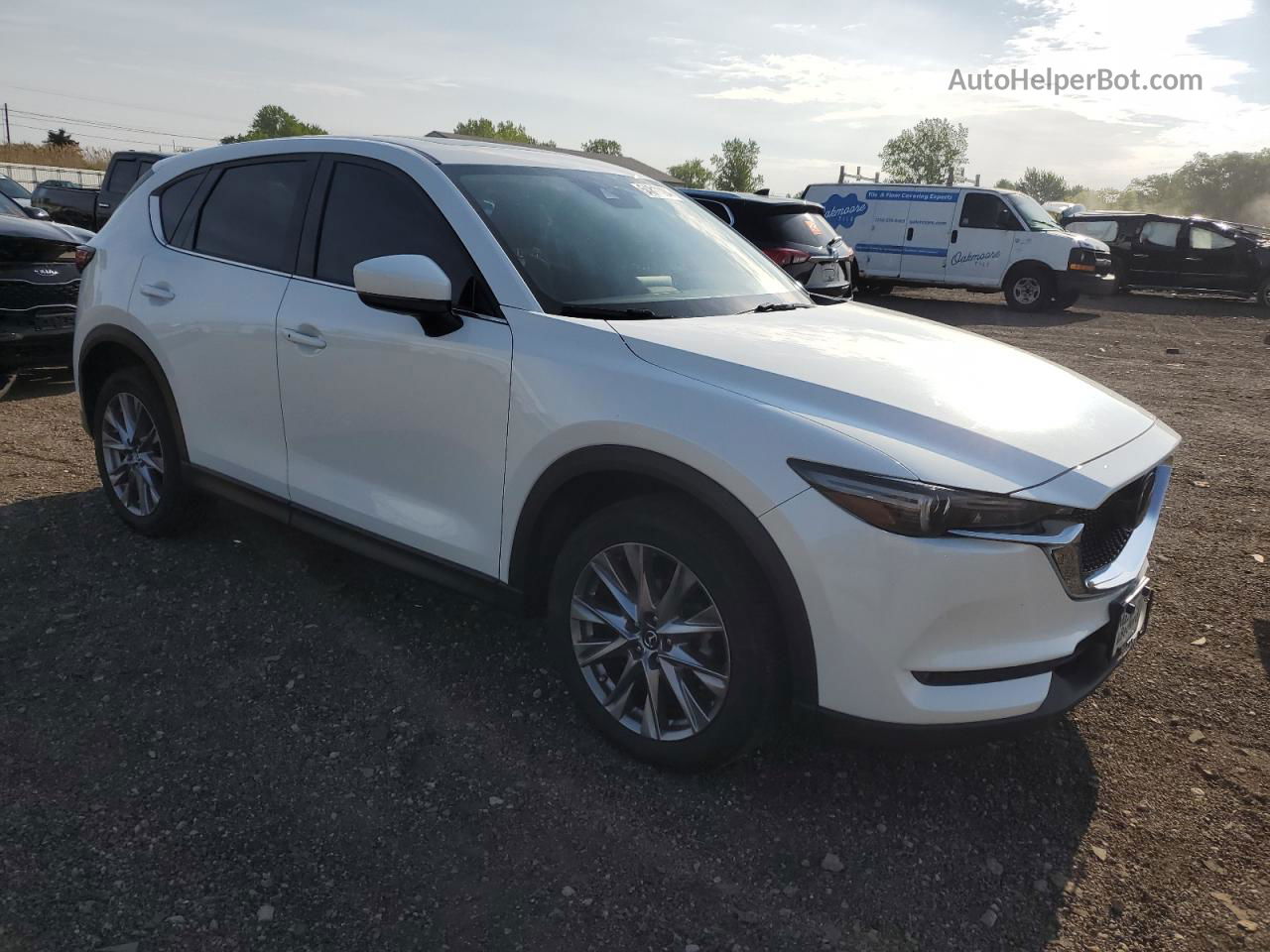 2019 Mazda Cx-5 Grand Touring White vin: JM3KFBDM4K0549534