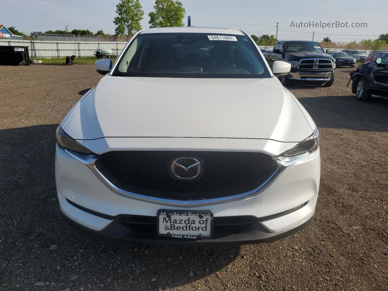 2019 Mazda Cx-5 Grand Touring White vin: JM3KFBDM4K0549534