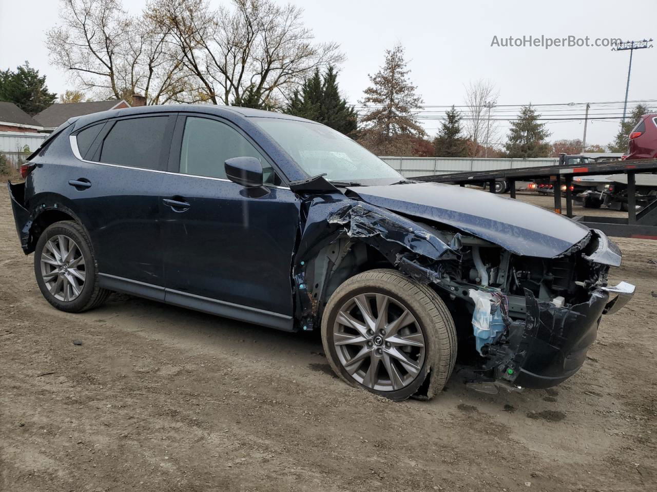 2019 Mazda Cx-5 Grand Touring Синий vin: JM3KFBDM4K0650461