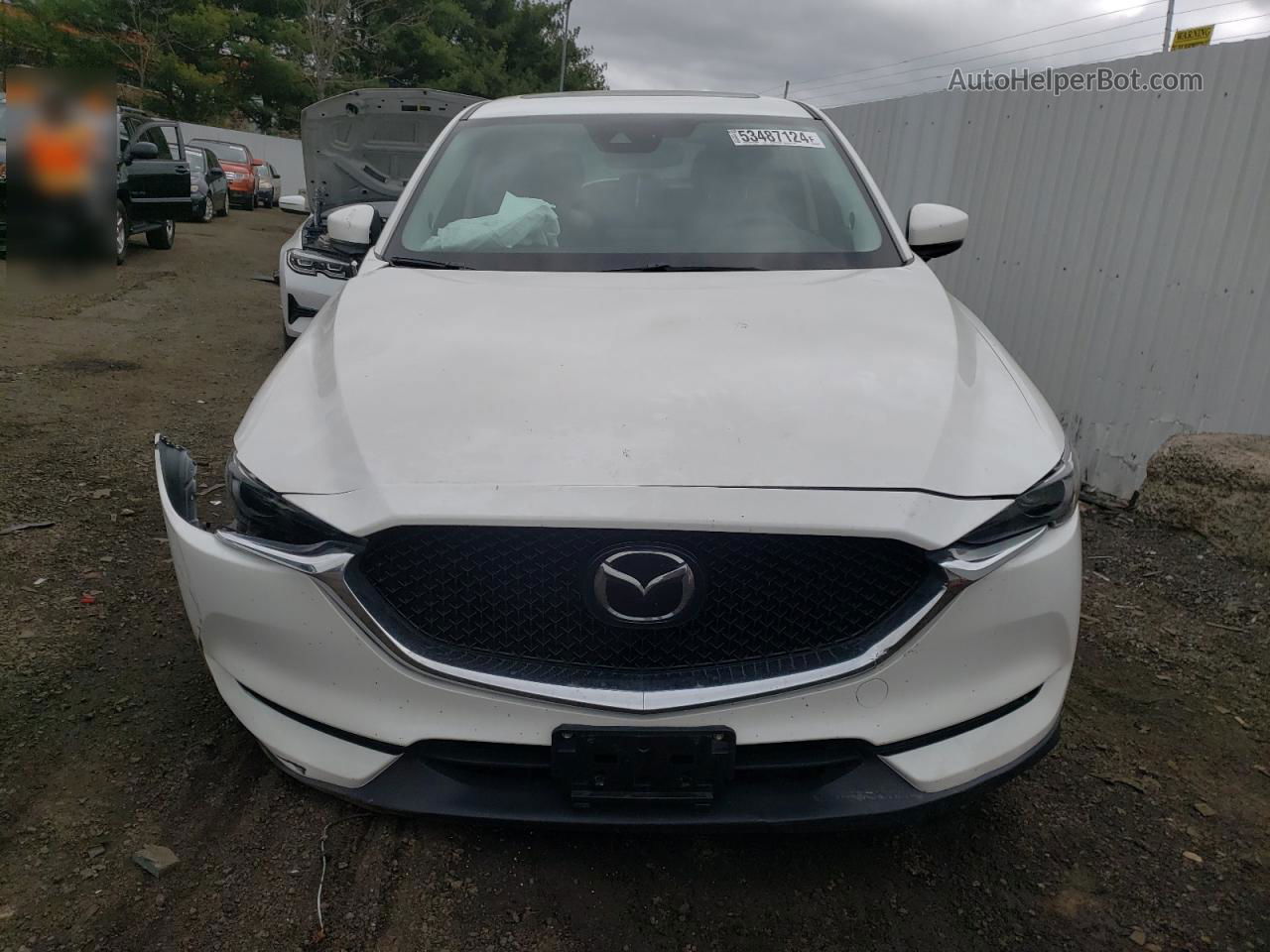 2019 Mazda Cx-5 Grand Touring White vin: JM3KFBDM4K0672637