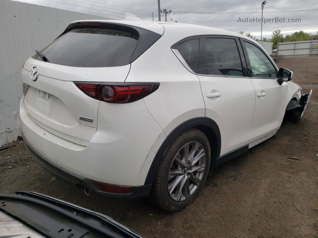 2019 Mazda Cx-5 Grand Touring White vin: JM3KFBDM4K0672637