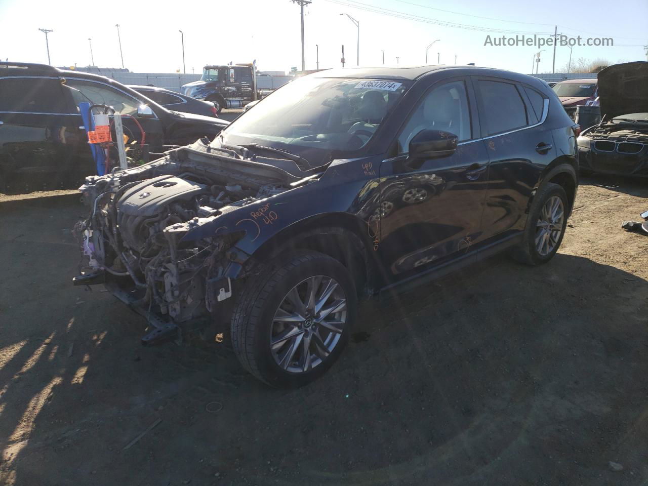 2019 Mazda Cx-5 Grand Touring Blue vin: JM3KFBDM4K1539788