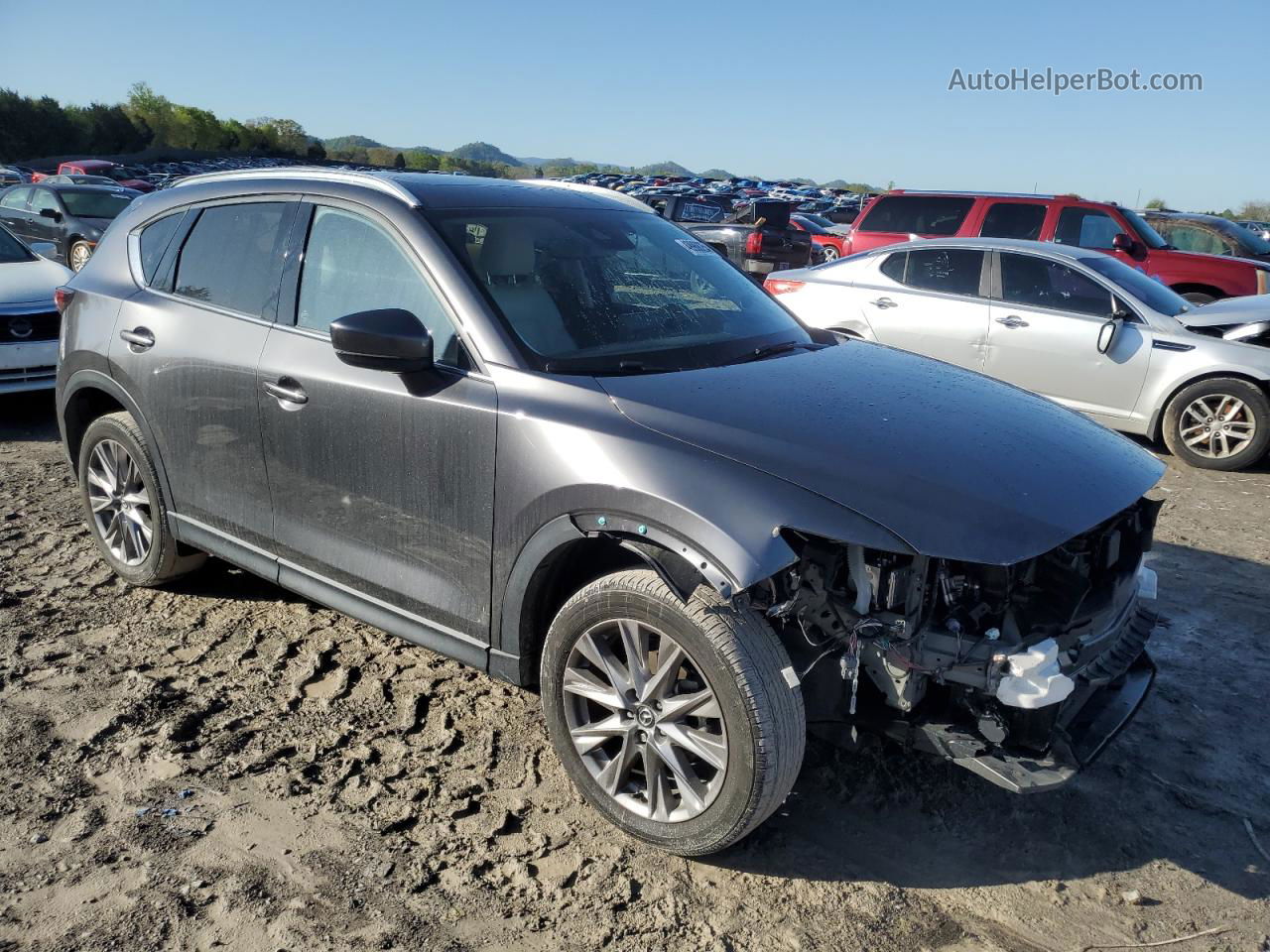 2021 Mazda Cx-5 Grand Touring Серый vin: JM3KFBDM4M1301264