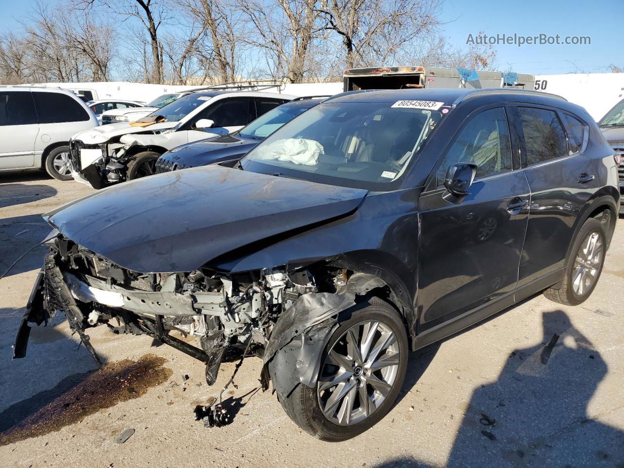 2021 Mazda Cx-5 Grand Touring Gray vin: JM3KFBDM4M1432579