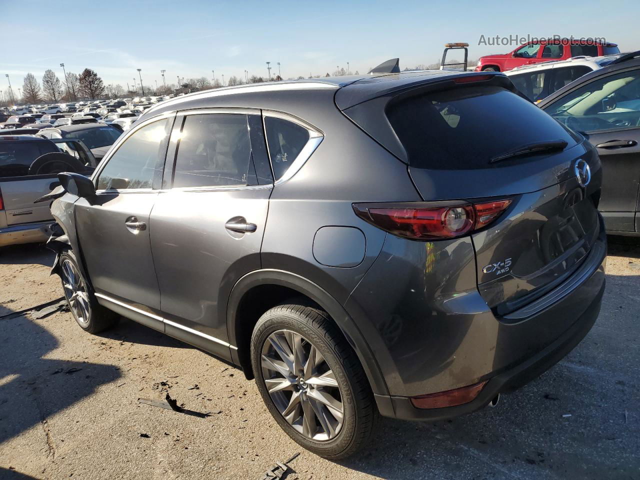 2021 Mazda Cx-5 Grand Touring Gray vin: JM3KFBDM4M1432579