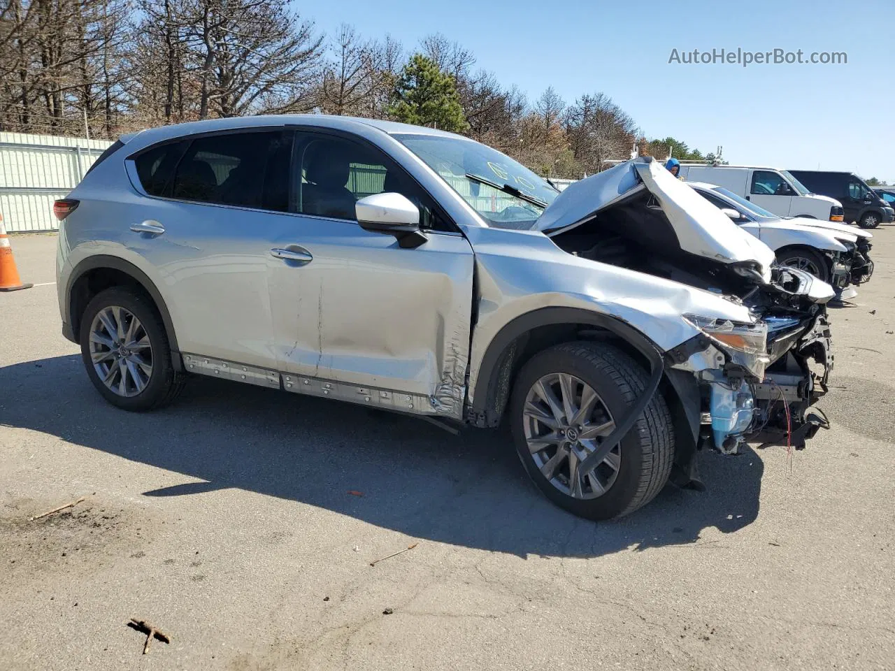 2019 Mazda Cx-5 Grand Touring Silver vin: JM3KFBDM5K0622250