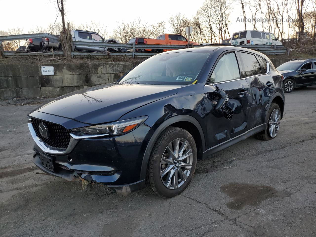 2021 Mazda Cx-5 Grand Touring Синий vin: JM3KFBDM5M1443798