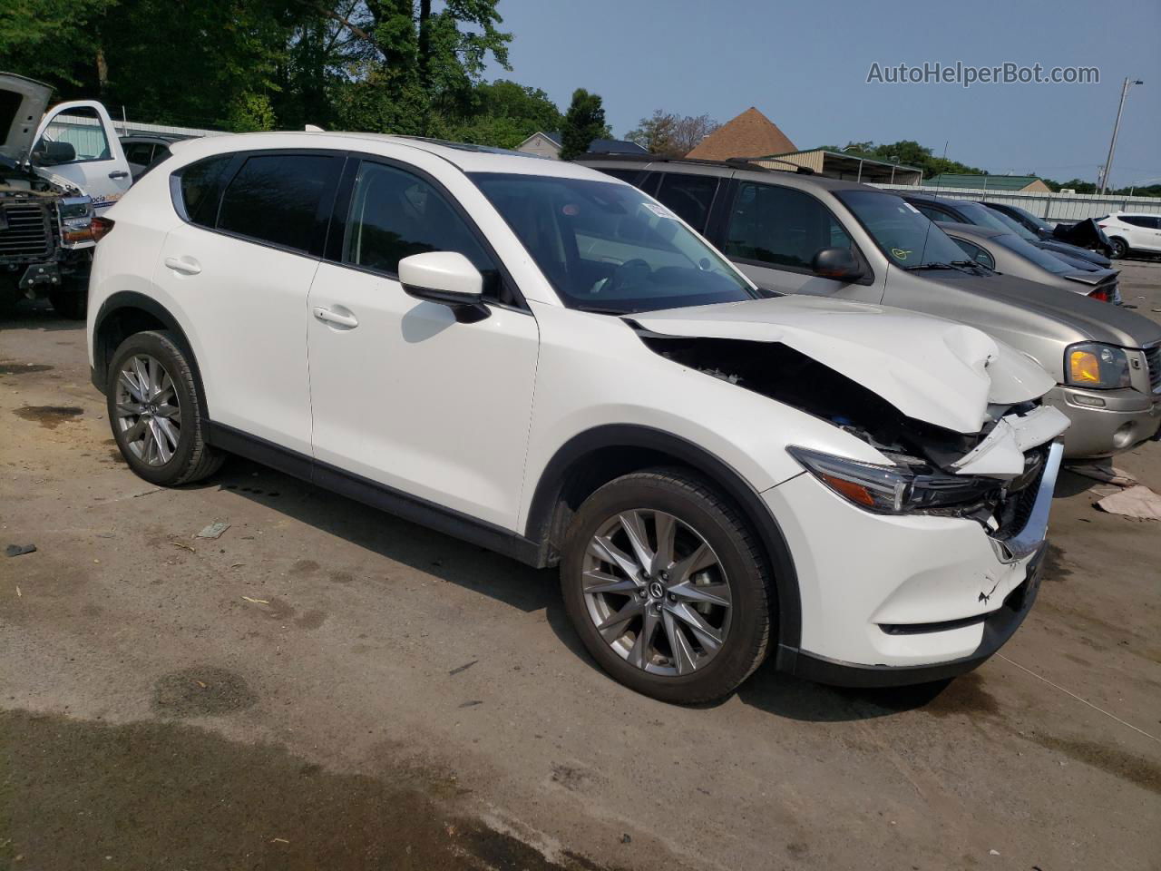 2021 Mazda Cx-5 Grand Touring Белый vin: JM3KFBDM6M0364047