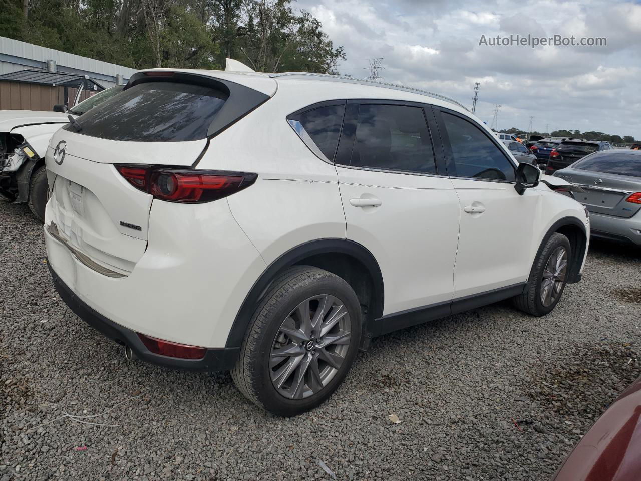 2021 Mazda Cx-5 Grand Touring White vin: JM3KFBDM6M0435473