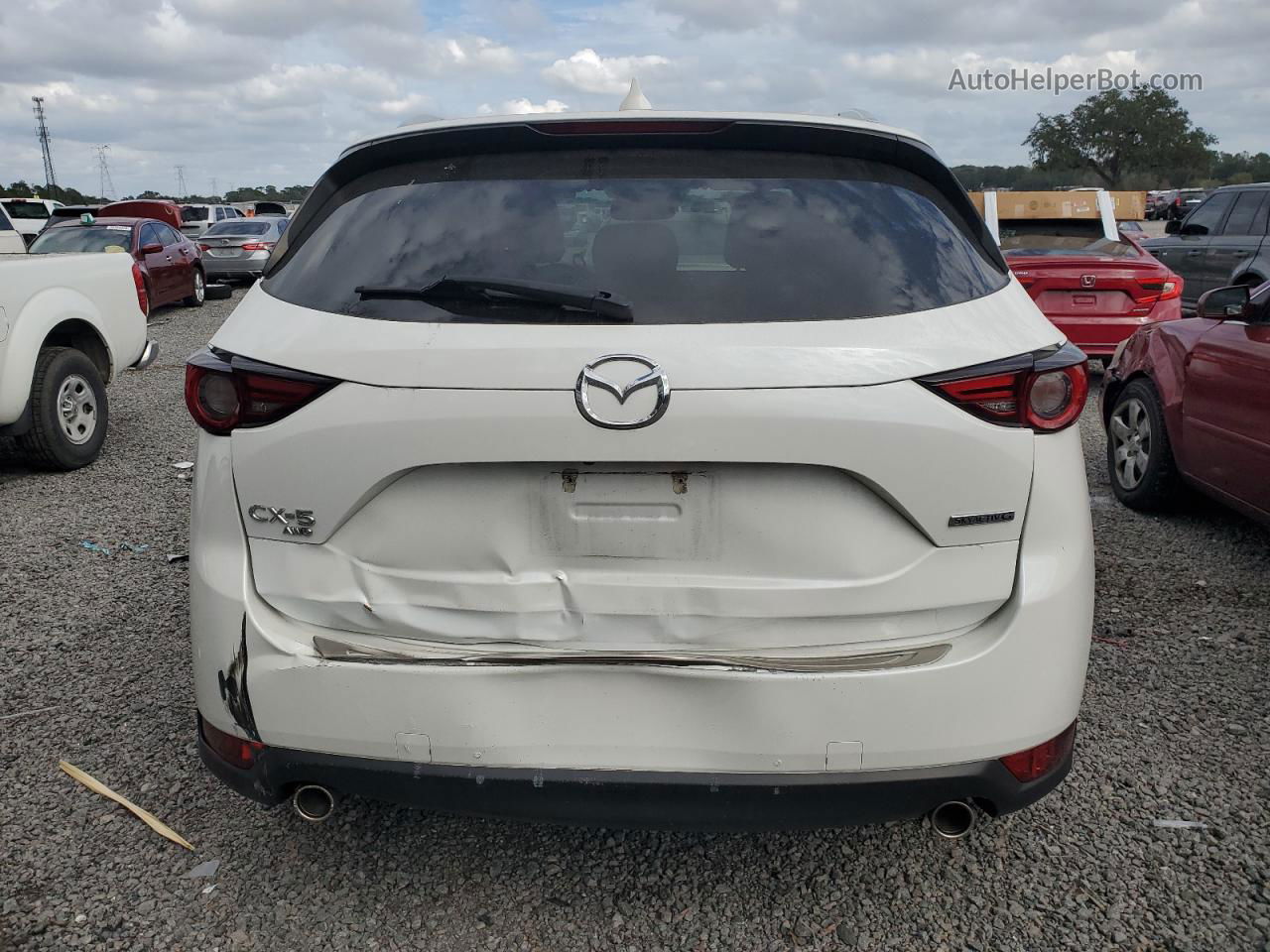 2021 Mazda Cx-5 Grand Touring White vin: JM3KFBDM6M0435473