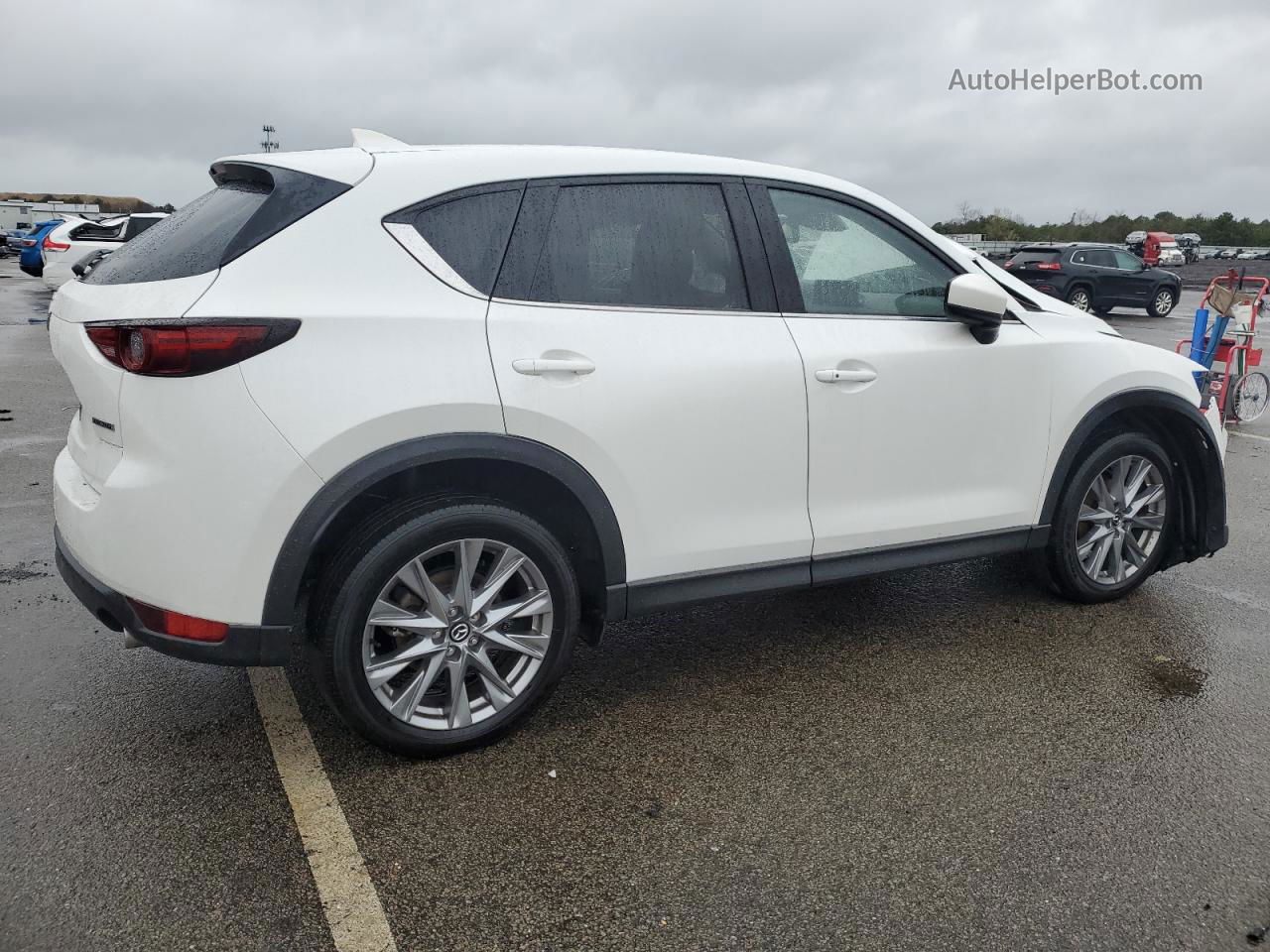 2021 Mazda Cx-5 Grand Touring White vin: JM3KFBDM6M0442472