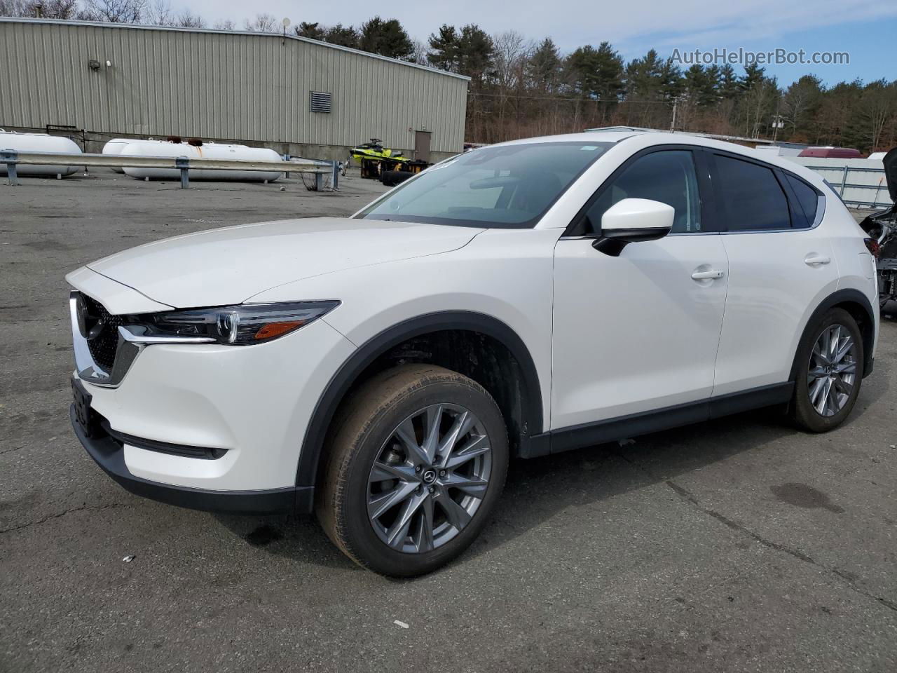 2021 Mazda Cx-5 Grand Touring Белый vin: JM3KFBDM6M1368139