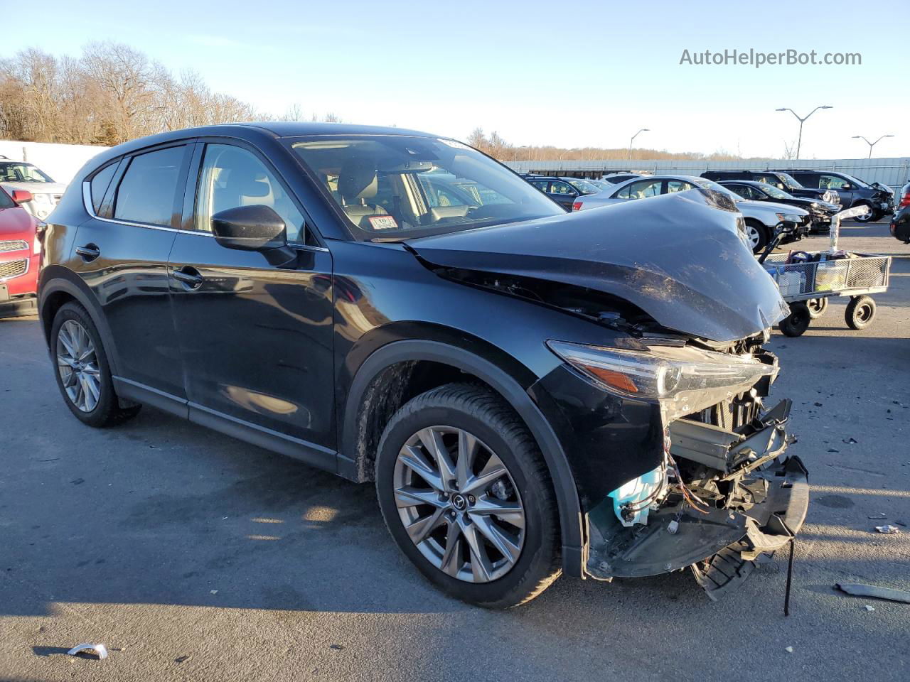 2021 Mazda Cx-5 Grand Touring Black vin: JM3KFBDM6M1441347