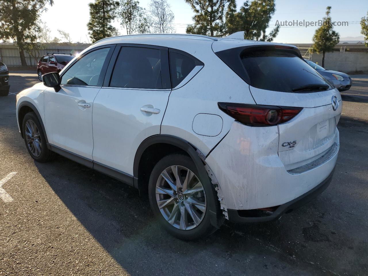 2021 Mazda Cx-5 Grand Touring White vin: JM3KFBDM7M0440245