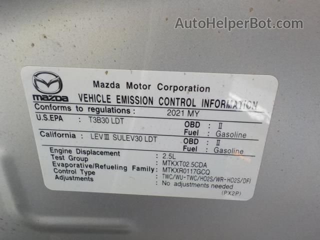 2021 Mazda Cx-5 Grand Touring Silver vin: JM3KFBDM7M1348398
