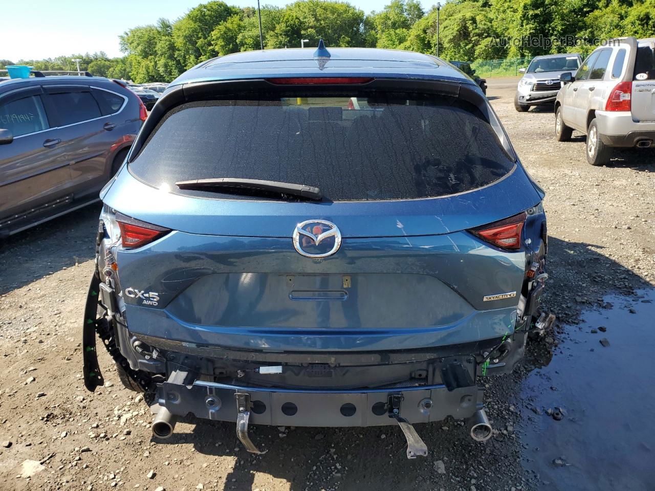 2021 Mazda Cx-5 Grand Touring Синий vin: JM3KFBDM8M1478092