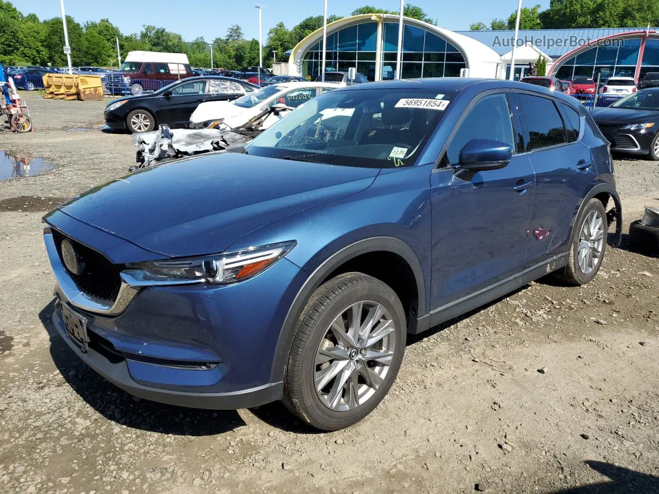 2021 Mazda Cx-5 Grand Touring Синий vin: JM3KFBDM8M1478092