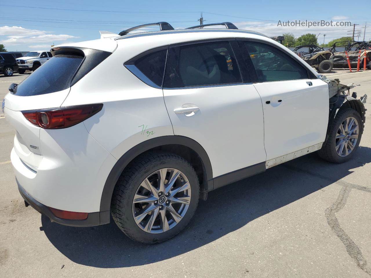 2019 Mazda Cx-5 Grand Touring White vin: JM3KFBDM9K0520398