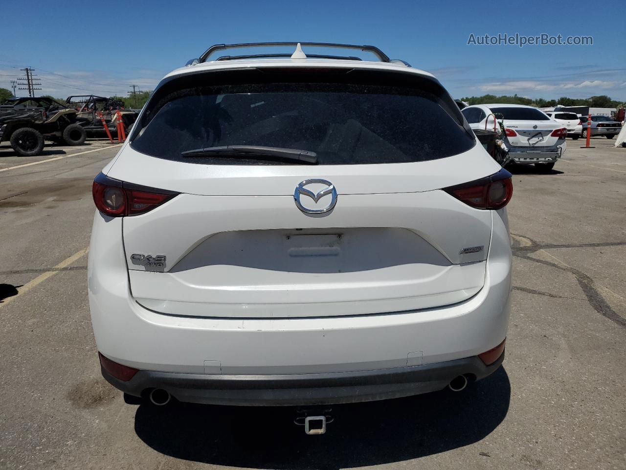 2019 Mazda Cx-5 Grand Touring White vin: JM3KFBDM9K0520398