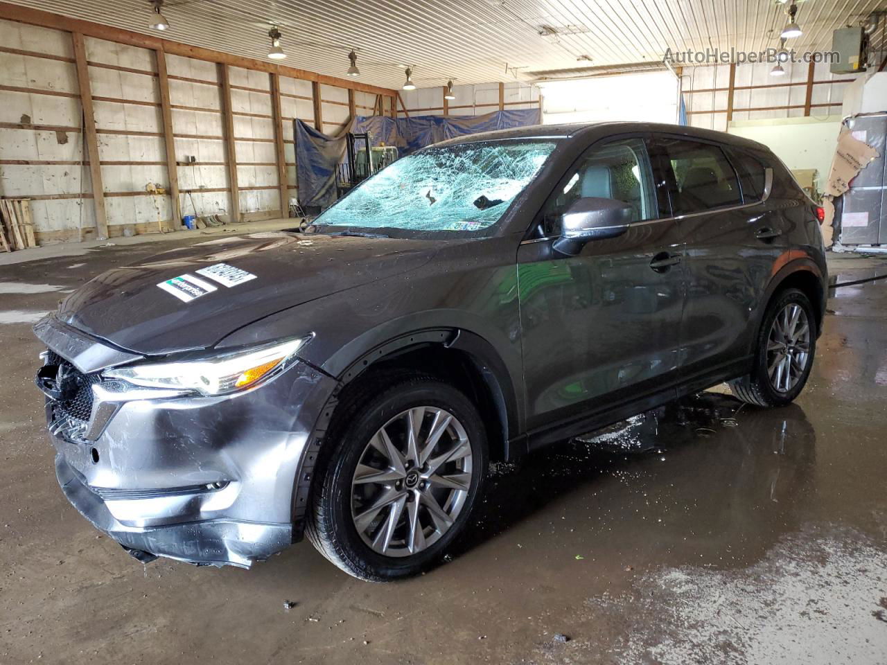 2019 Mazda Cx-5 Grand Touring Gray vin: JM3KFBDM9K0610506