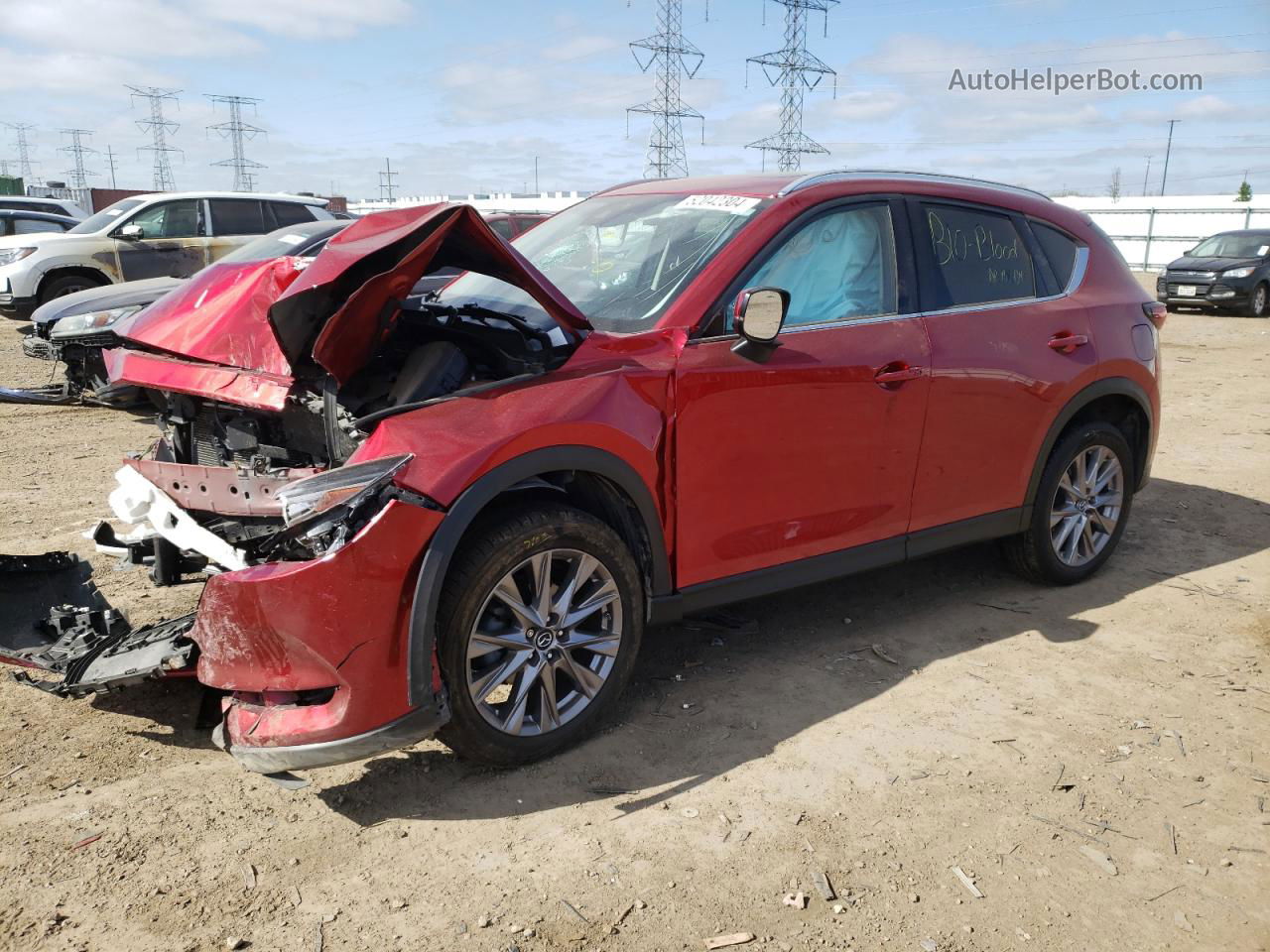 2019 Mazda Cx-5 Grand Touring Red vin: JM3KFBDM9K0611669