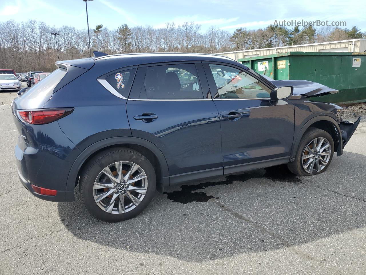 2021 Mazda Cx-5 Grand Touring Blue vin: JM3KFBDM9M0483596