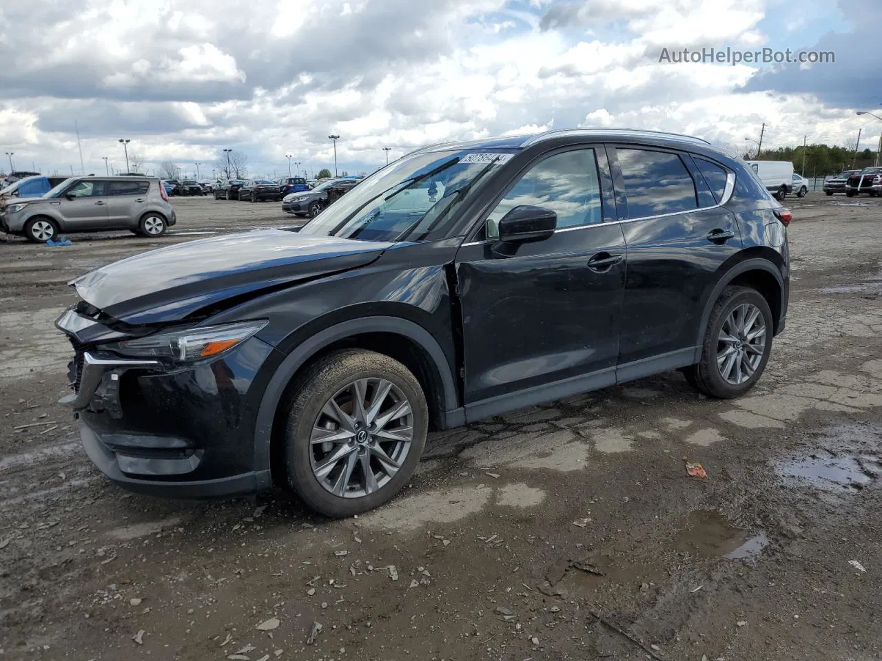 2021 Mazda Cx-5 Grand Touring Black vin: JM3KFBDM9M1438989