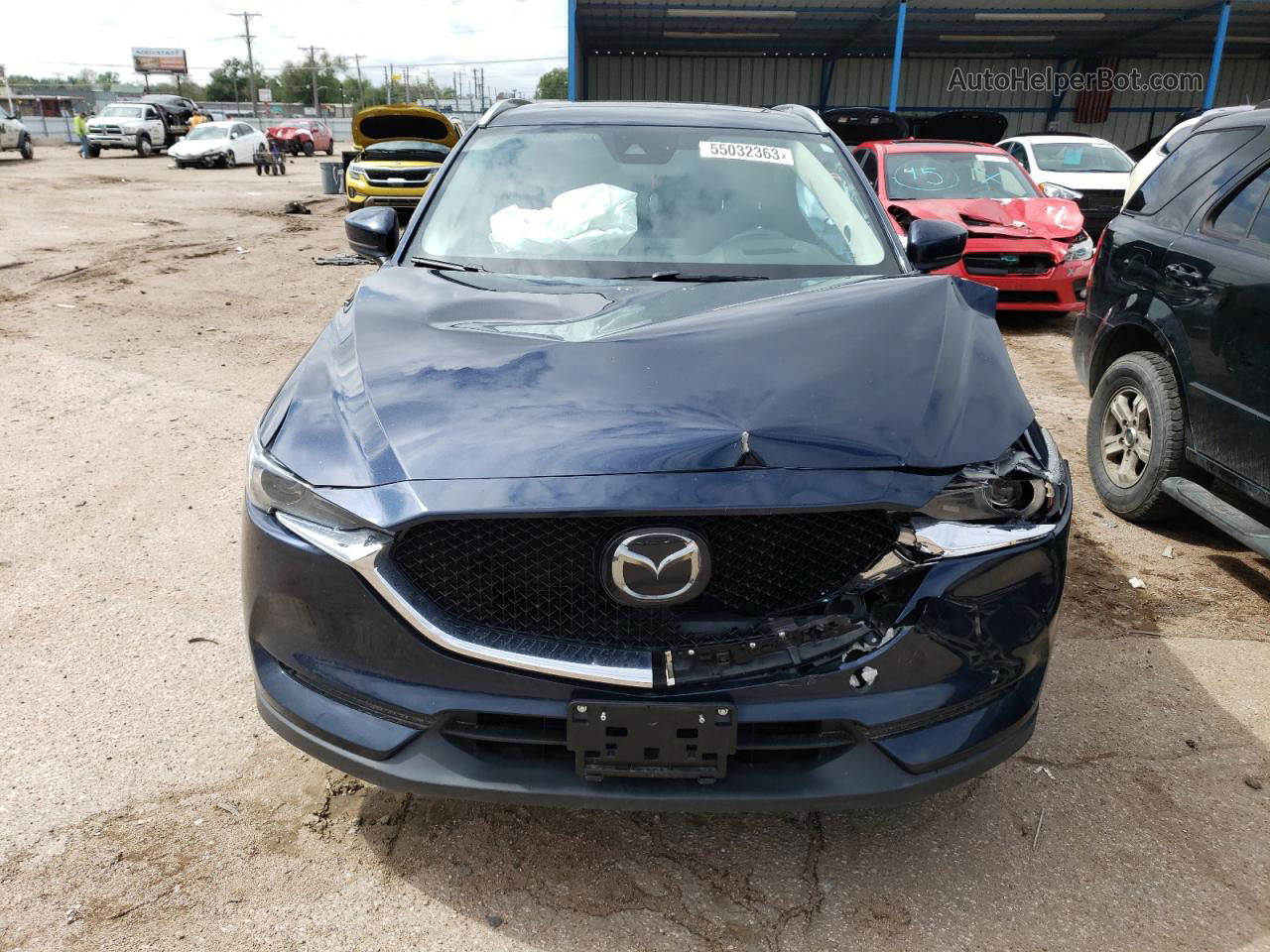 2019 Mazda Cx-5 Grand Touring Синий vin: JM3KFBDMXK0537047