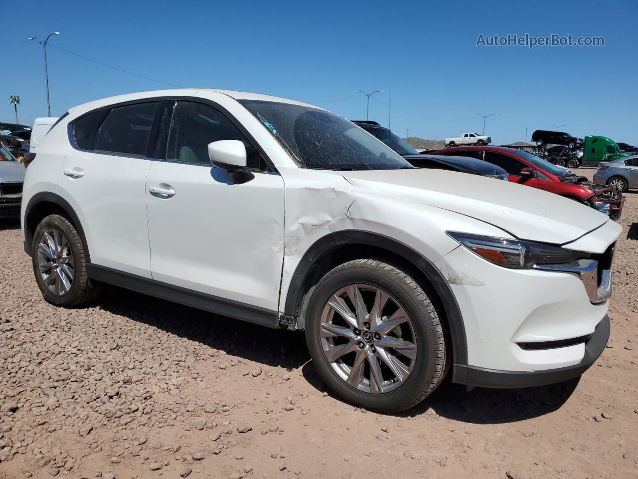 2019 Mazda Cx-5 Grand Touring Белый vin: JM3KFBDMXK1530058