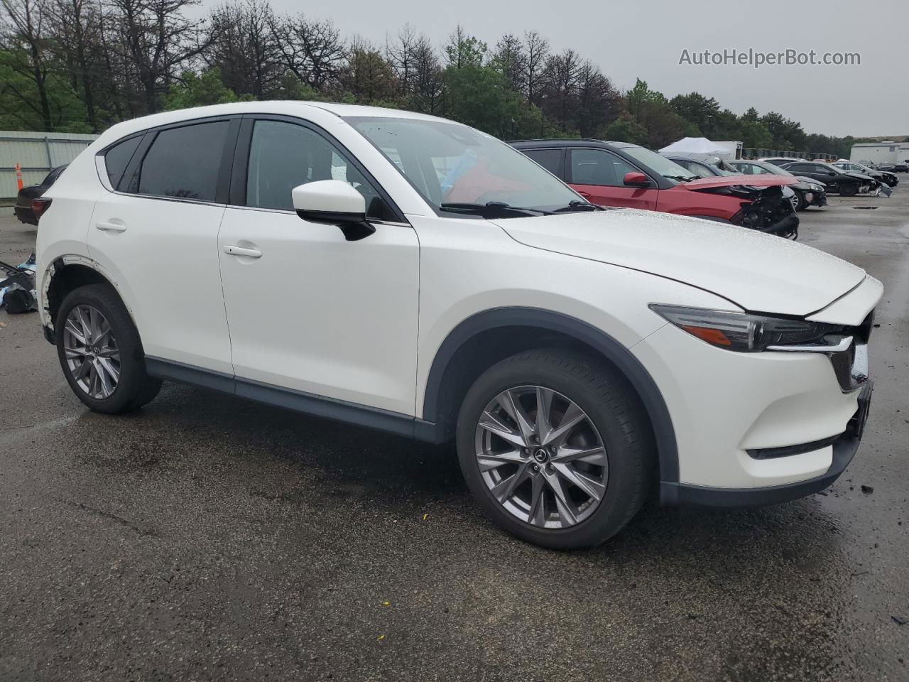 2019 Mazda Cx-5 Grand Touring White vin: JM3KFBDMXK1605017