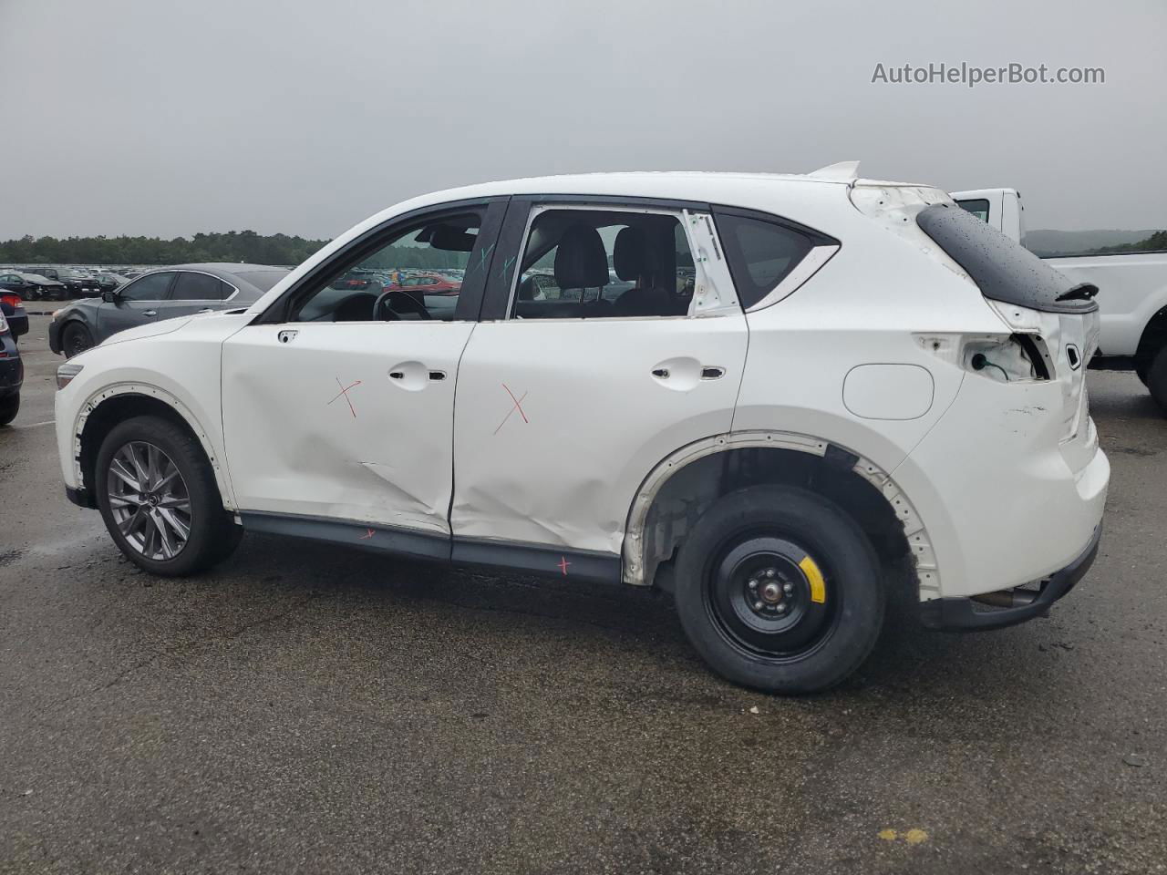 2019 Mazda Cx-5 Grand Touring White vin: JM3KFBDMXK1605017