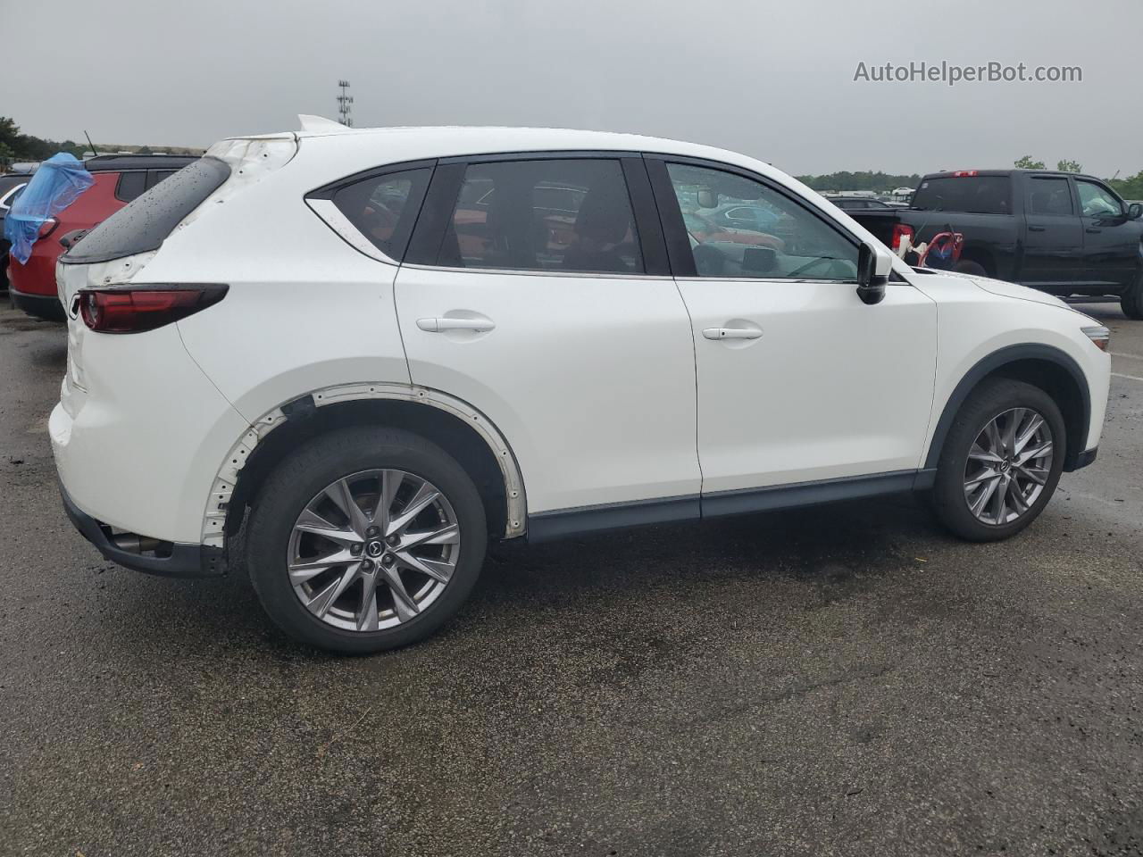 2019 Mazda Cx-5 Grand Touring White vin: JM3KFBDMXK1605017