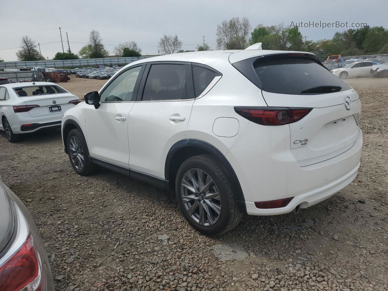 2021 Mazda Cx-5 Grand Touring White vin: JM3KFBDMXM0330869