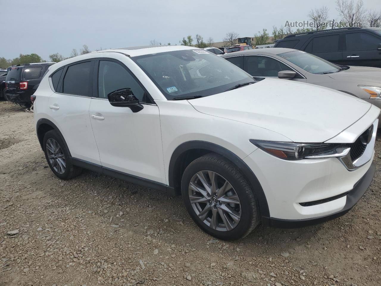 2021 Mazda Cx-5 Grand Touring White vin: JM3KFBDMXM0330869