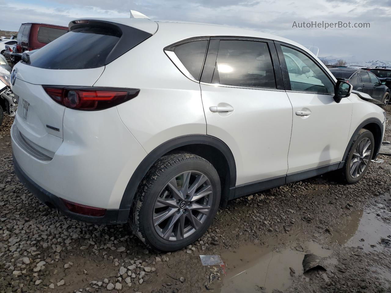 2021 Mazda Cx-5 Grand Touring White vin: JM3KFBDMXM0416487