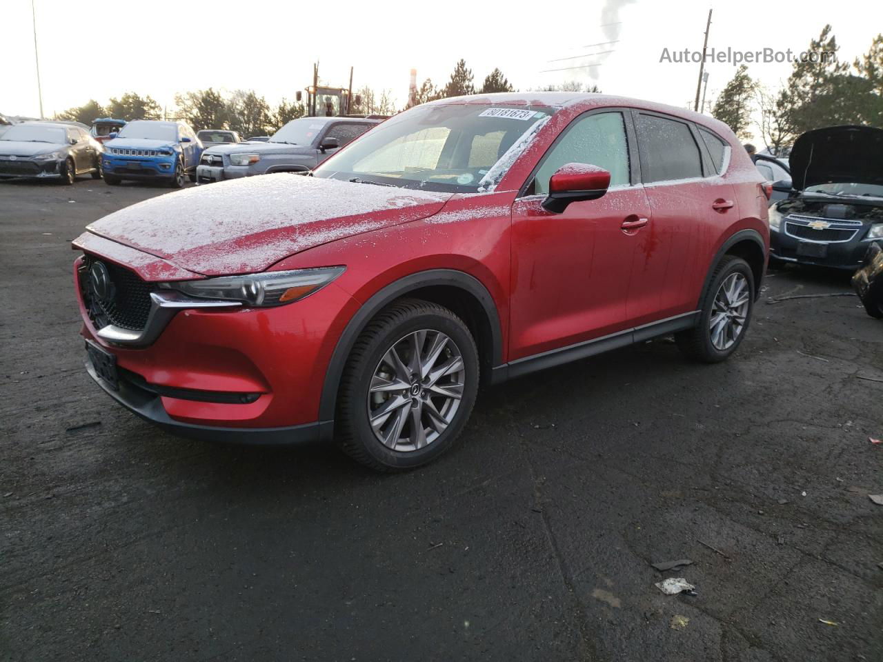 2019 Mazda Cx-5 Grand Touring Reserve Burgundy vin: JM3KFBDY2K0635198