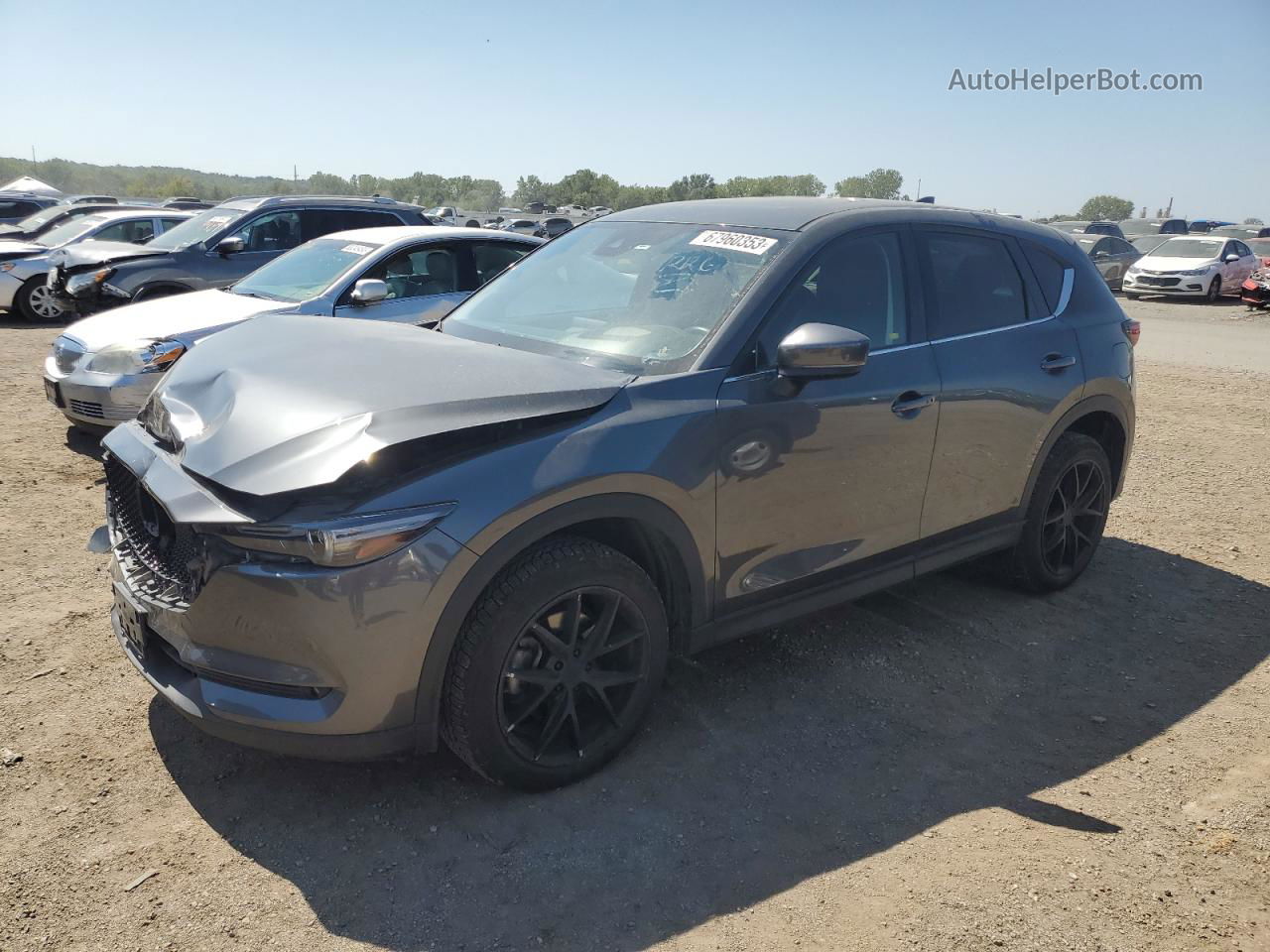 2019 Mazda Cx-5 Grand Touring Reserve Gray vin: JM3KFBDY6K0635494