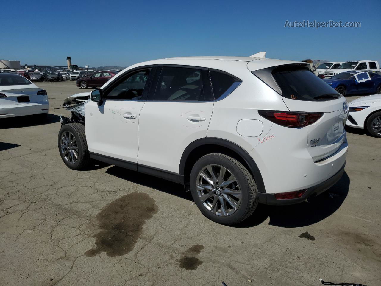 2019 Mazda Cx-5 Signature White vin: JM3KFBEY0K0606202