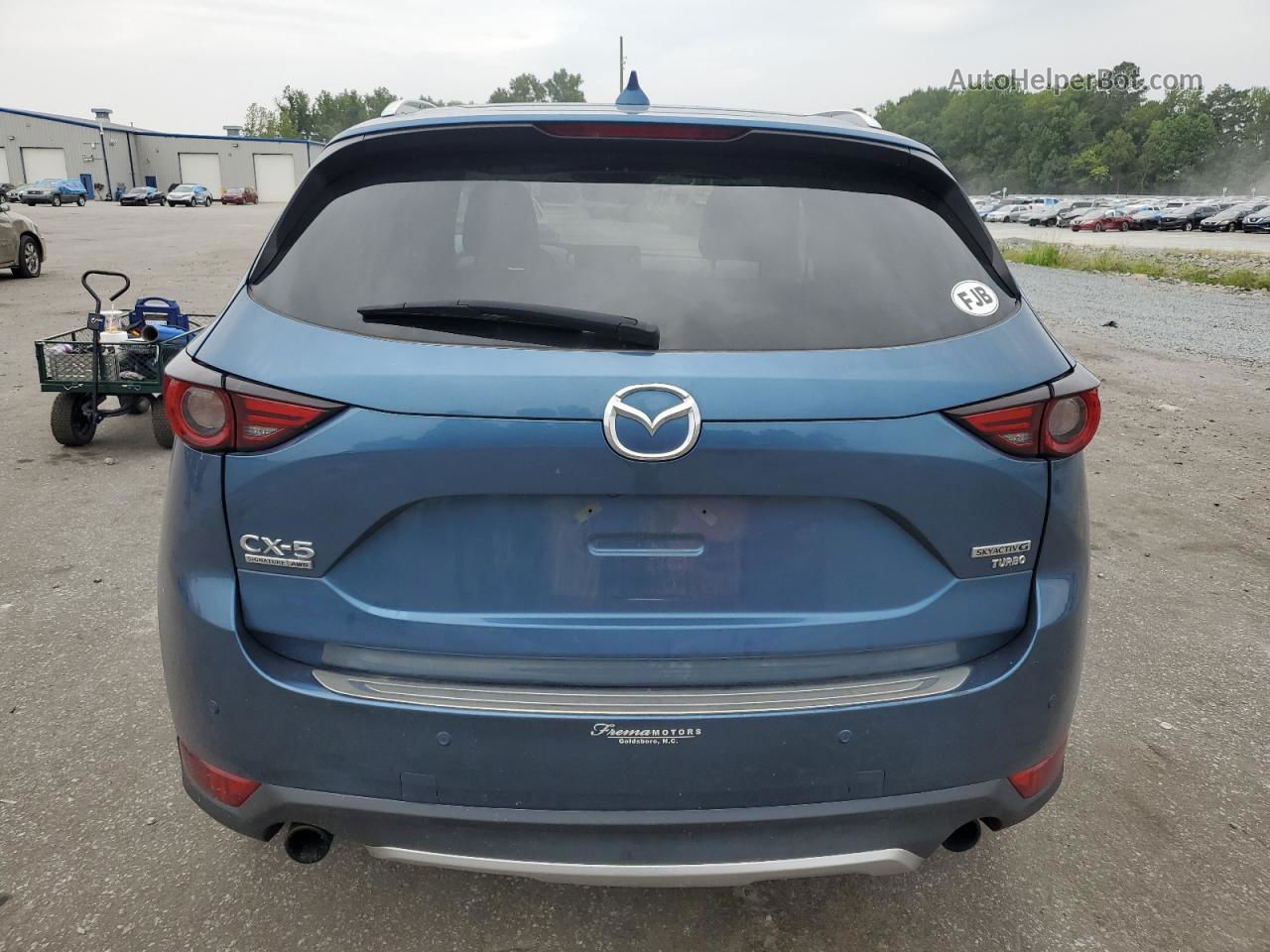 2021 Mazda Cx-5 Signature Синий vin: JM3KFBEY0M0319669